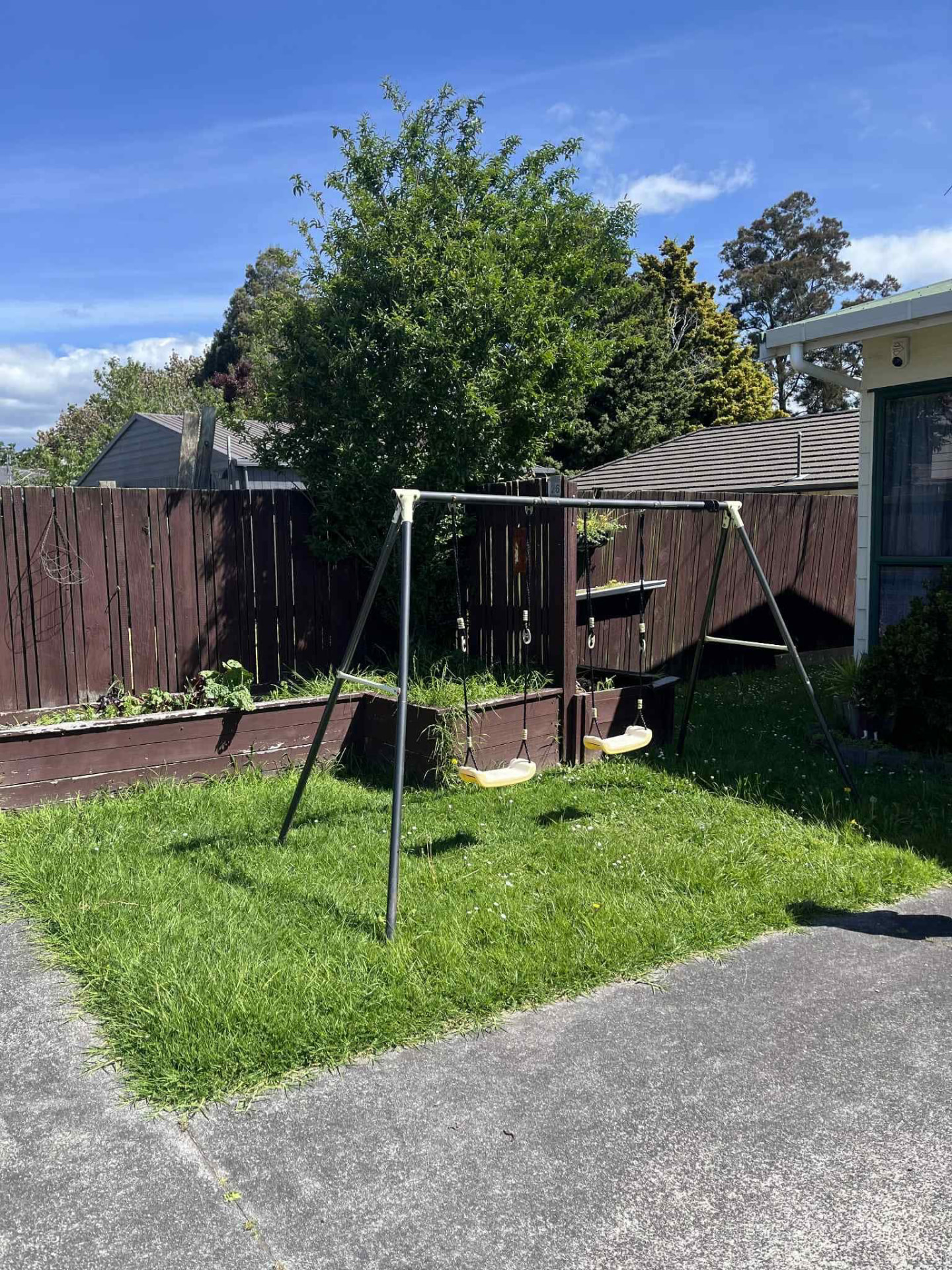 Play area lawn mowed by Tauwhare Lawn Care Services